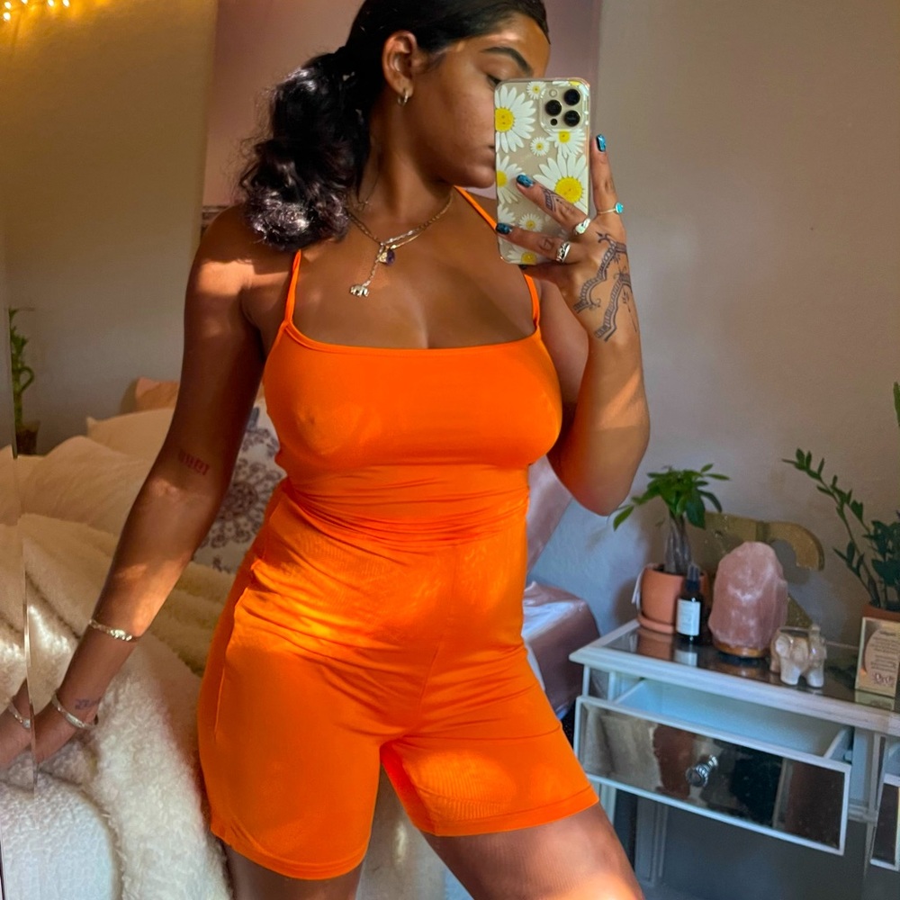 Orange Romper